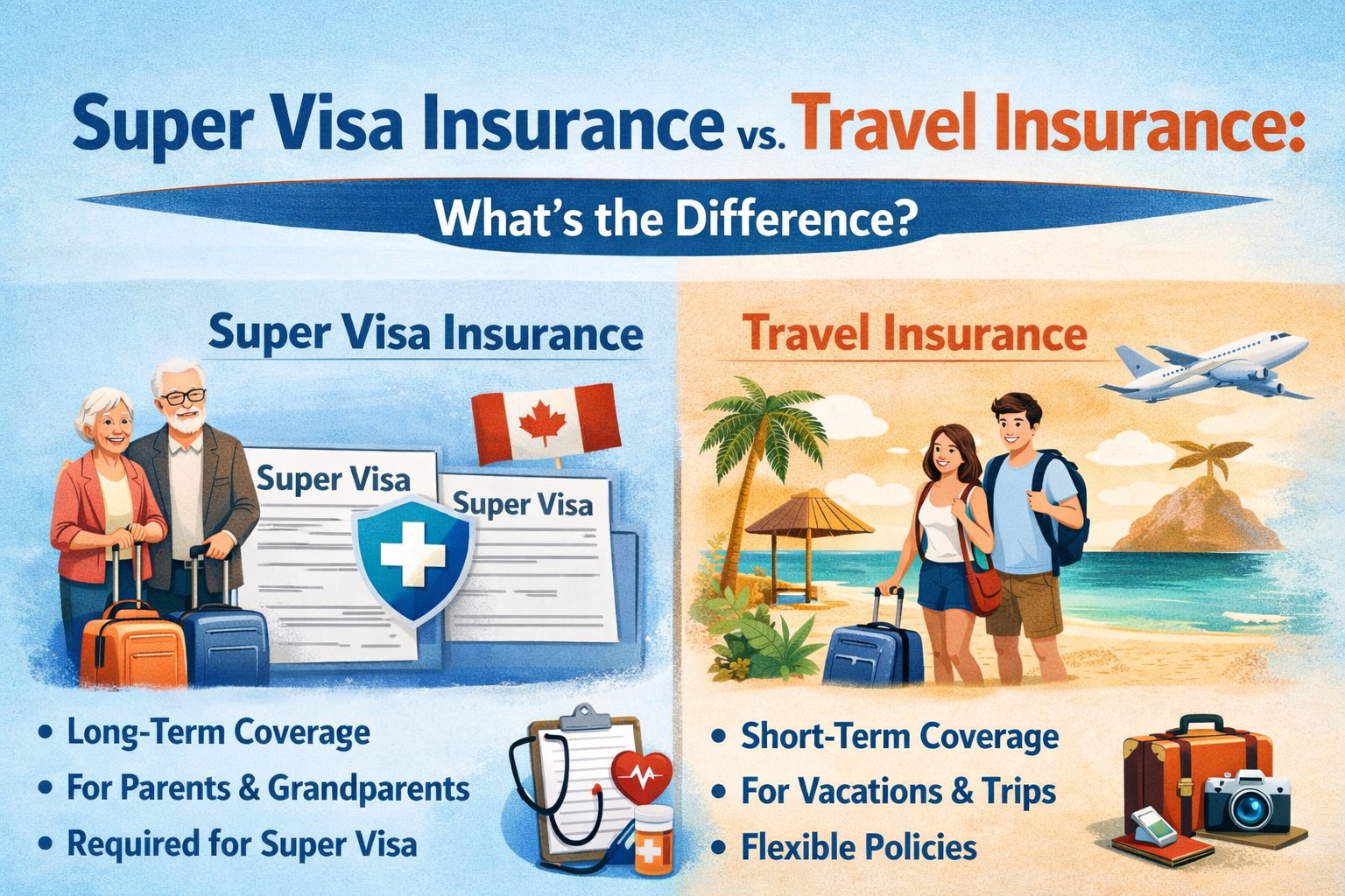 Super Visa Insurance vs. Travel Insurance