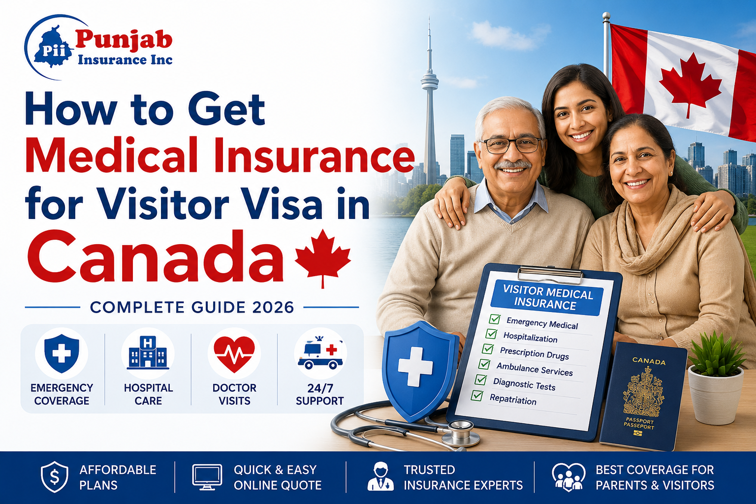 medical insurance for visitors to canada